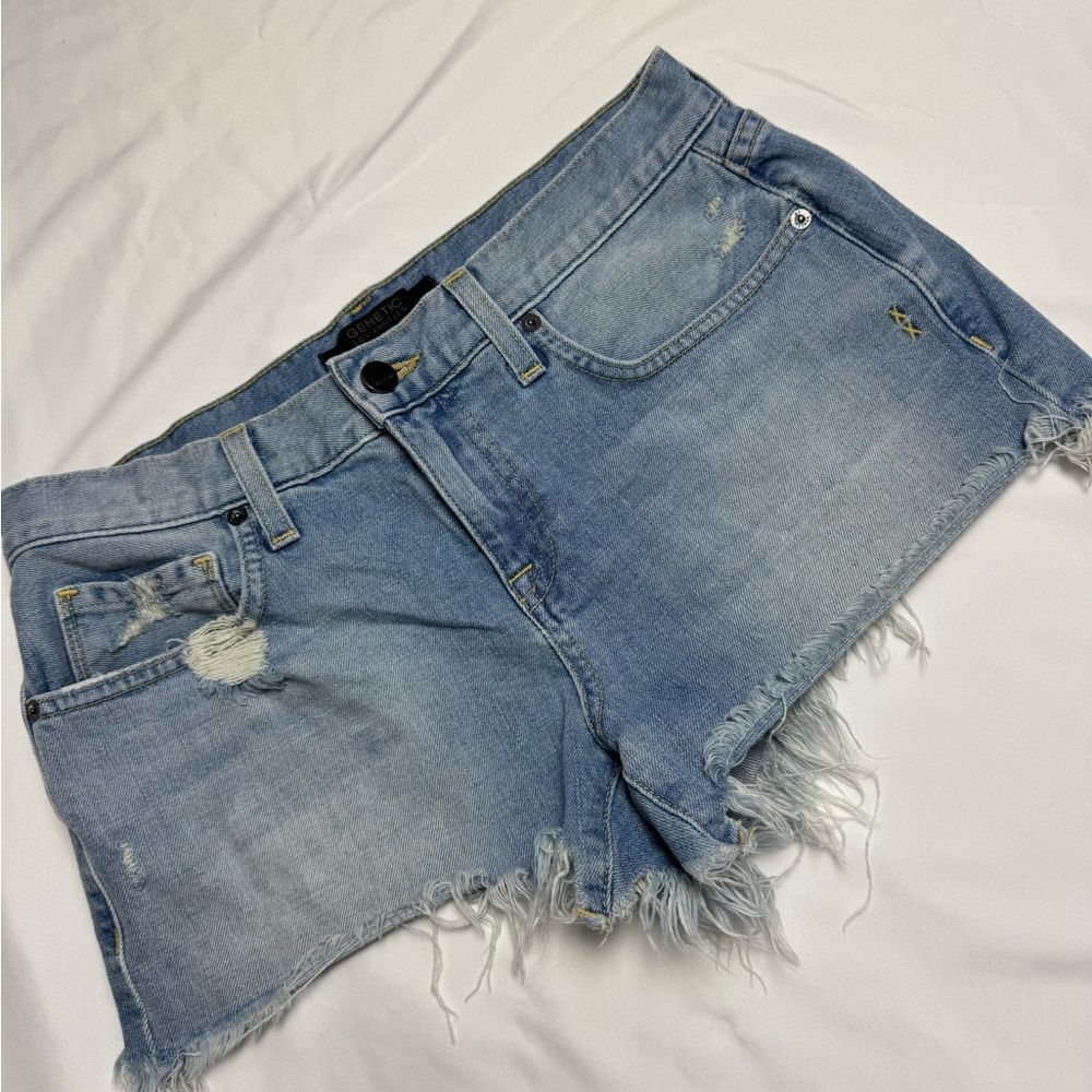 GENETIC Denim Blue Women's Shorts - Size 26 (A152)